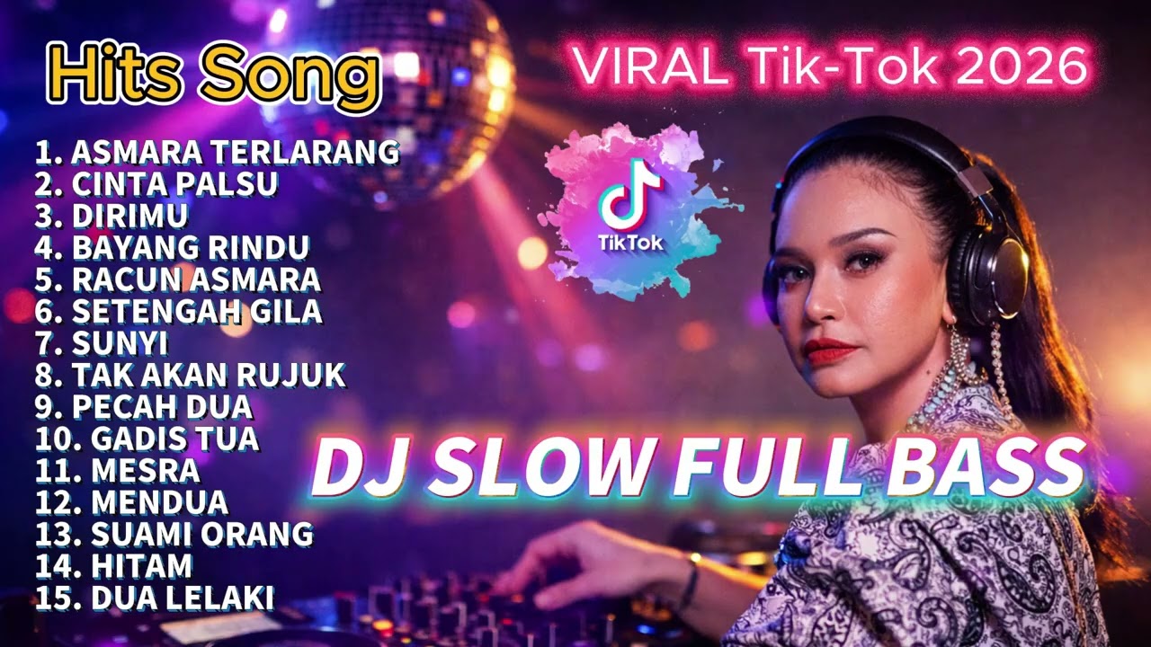 DJ SLOW REMIX FULL BASS. VIRAL TIK TOK 2026. DJ SANDIWARA CINTA.