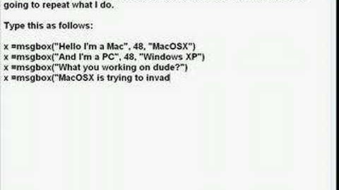 Making a .vbs file in Windows XP