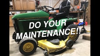 DIY MAINTENANCE - JOHN DEERE 425 Garden Tractor Filters/Fluids/Valves