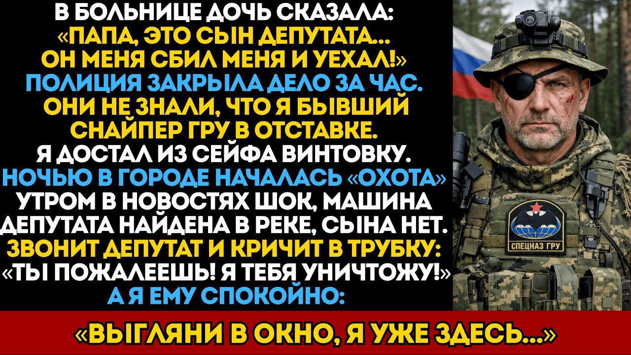 Сын депутата сбил дочь и уехал. Он не знал, что ее отец — снайпер ГРУ…