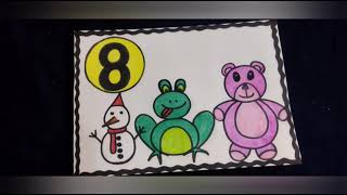 How to draw pictures using number 8/Turning number 8 into cool