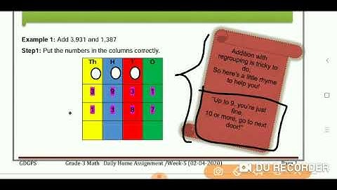 Grade 3 Maths Dated 02 04 2020