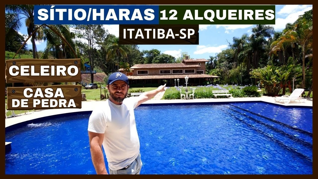 Sítio/haras de 12 alqueires à venda em Itatiba-SP.
