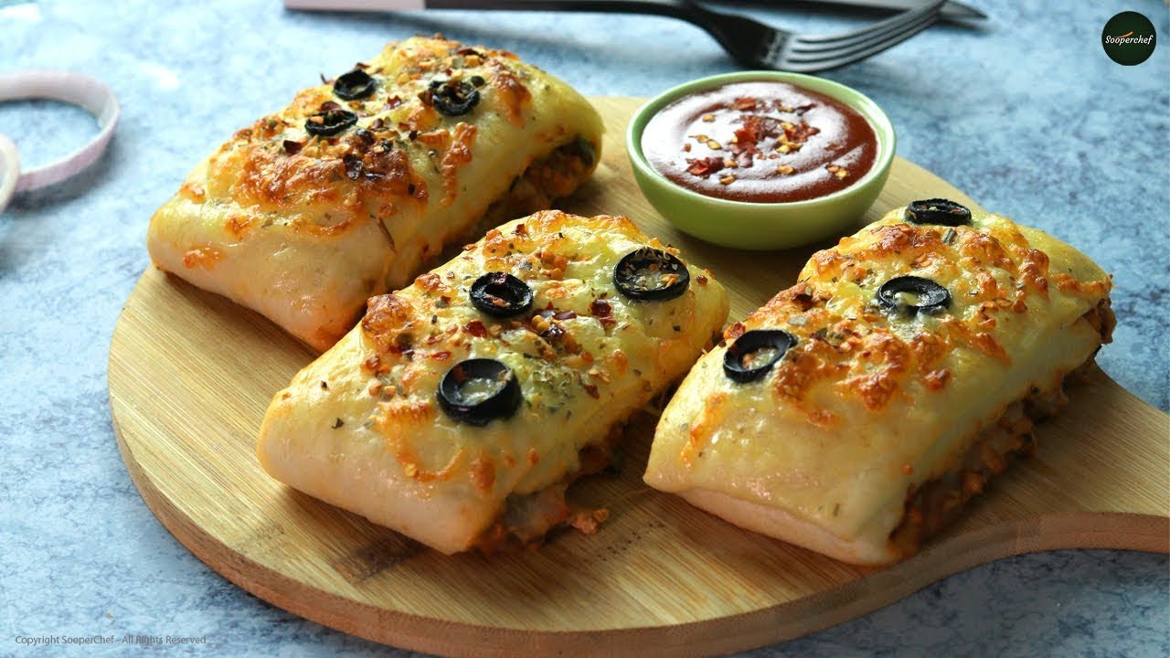 Pizza Parcels Recipe by SooperChef | Pizza Filling | Pizza Stuffing #shorts