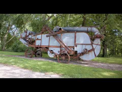 Leet/Hassler Farmstead - Big Boar and Thresher: Manning Hausbarn Heritage Park