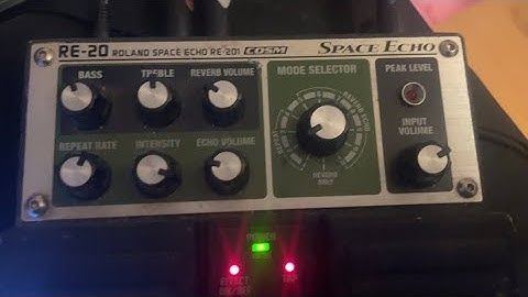 the vintage sound of Boss RE-20 echo