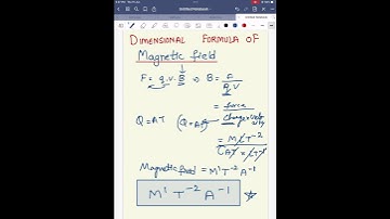 Trick for Dimensional Formula of Magnetic Field #dimensionformula #dimensions #dimensional #kota