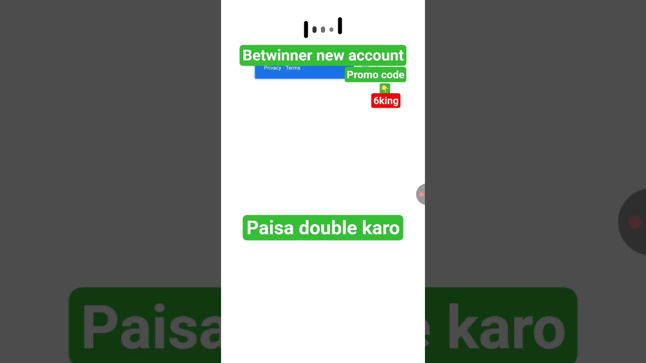 Betwinner bonus promo code for All counties is "6KING" | BETWINNER app py pehla deposit hi double