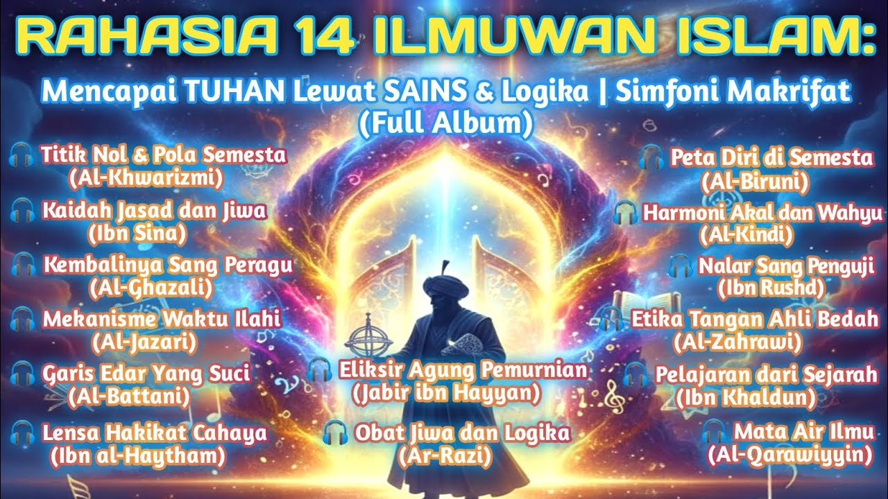 RAHASIA 14 ILMUWAN ISLAM: Mencapai TUHAN Lewat SAINS \u0026 Logika | Simfoni Makrifat Zaman KeEmasan 🎶🕌