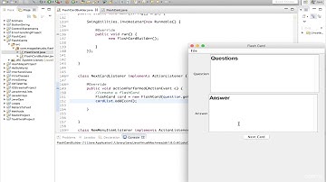 053 Java Swing Application   Flash Card   Part 3