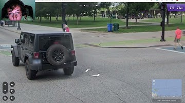 Playing Geoguessr for the first time.