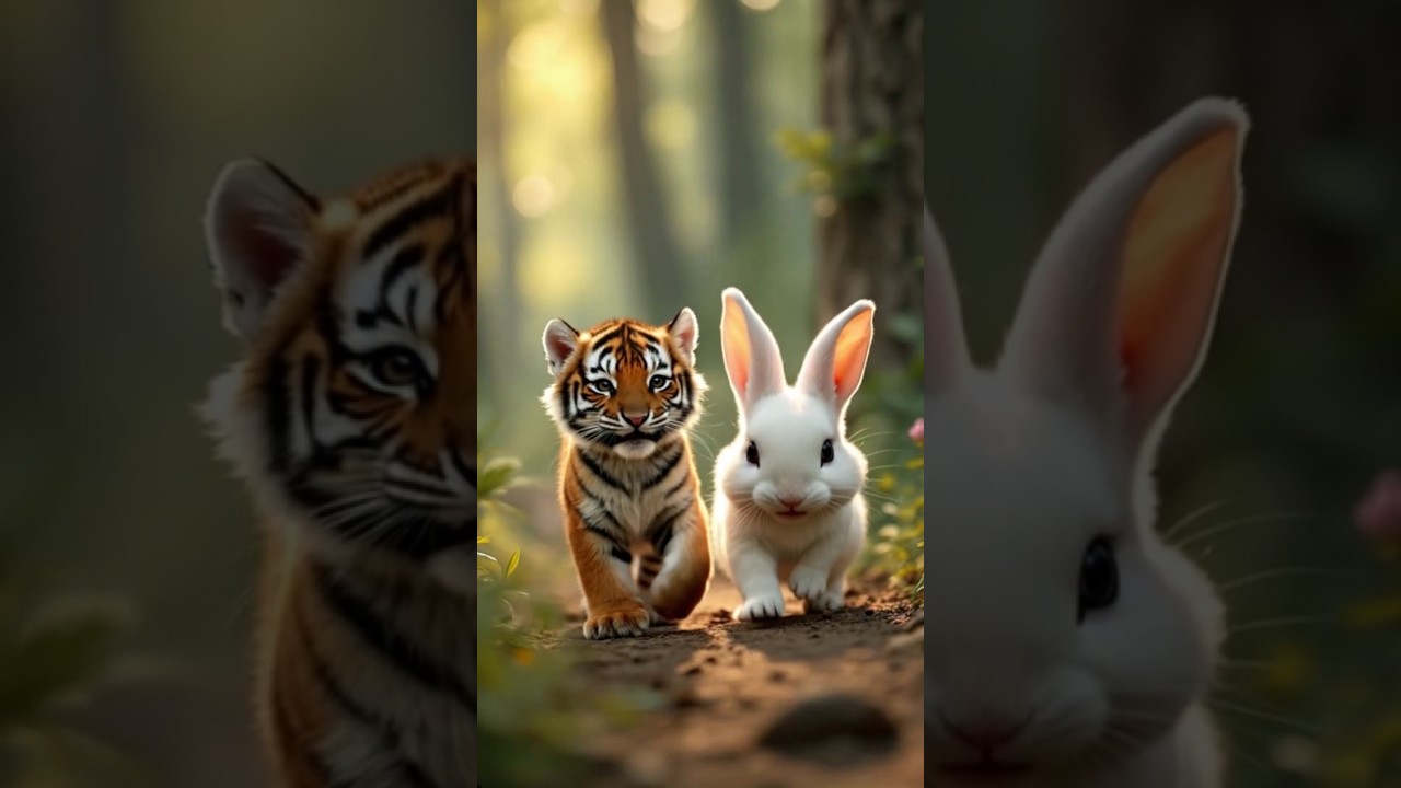 Rabbit rescue the Baby Tigers 🐅 