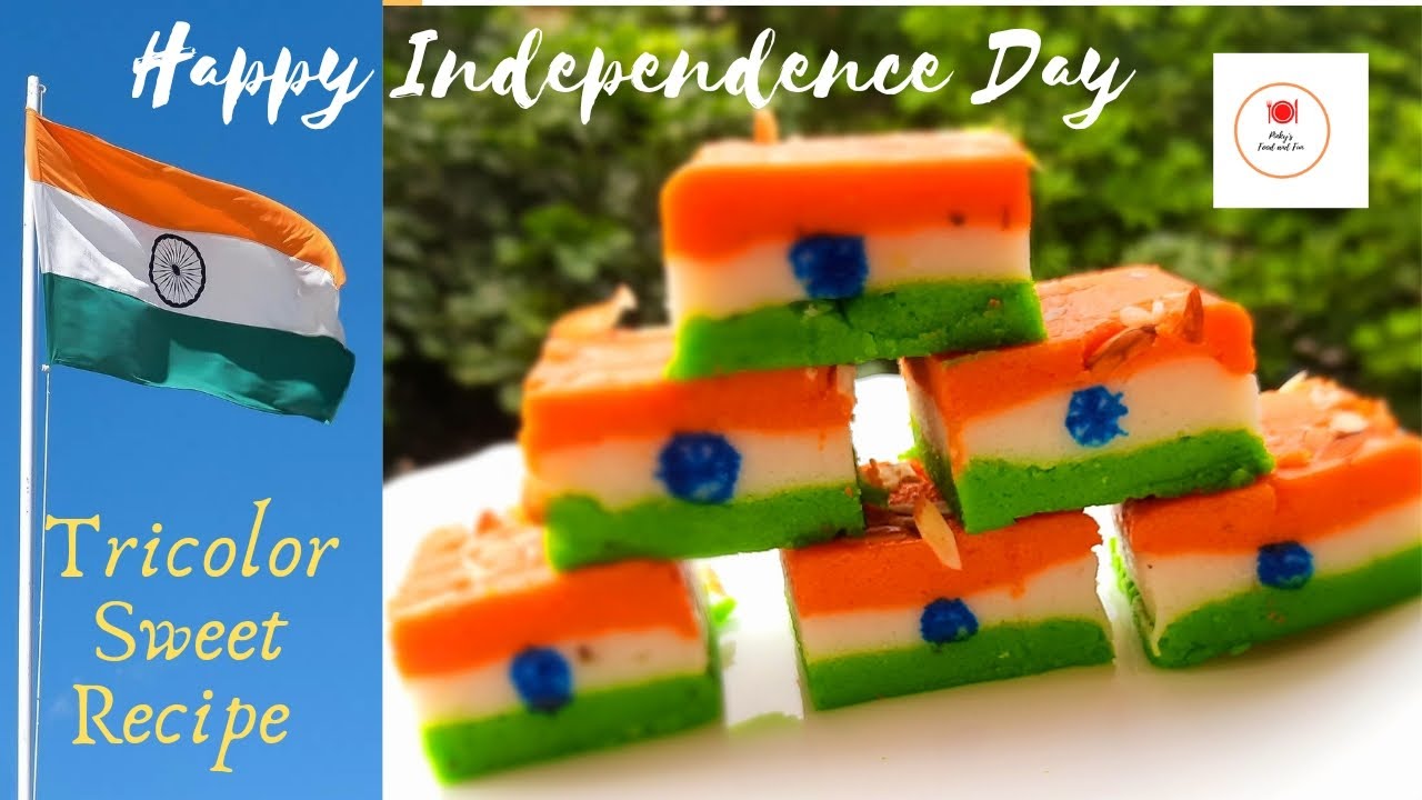 Tri Color Sweet Option Tricolor Sweet Recipe | Independence Day Special Recipe | Tiranga ...