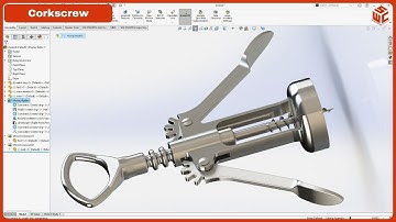 Corkscrew in SolidWorks | Design and Assembly Tutorial