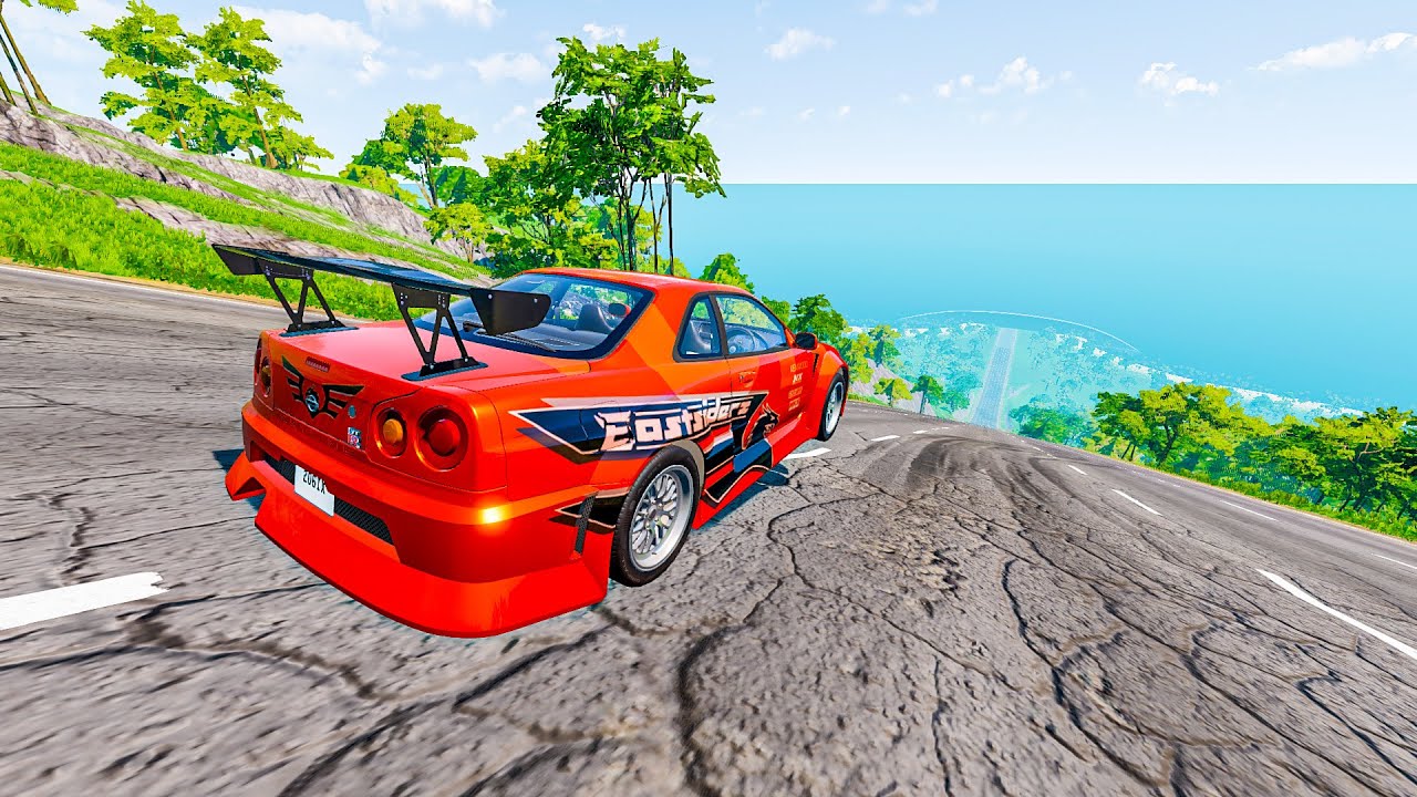 Epic High Speed Car Jumps #4 – Insane Crashes in BeamNG Drive | BeamNG 206IX