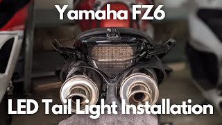 LED Rear Tailgate Light Black Yamaha Fz 6 Fazer 600 Also S2 And FZ6 N