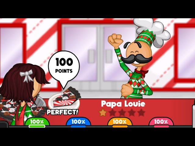 Papa's Bakeria - Day 100 + Ending Cutscene/Unlocking Papa Louie