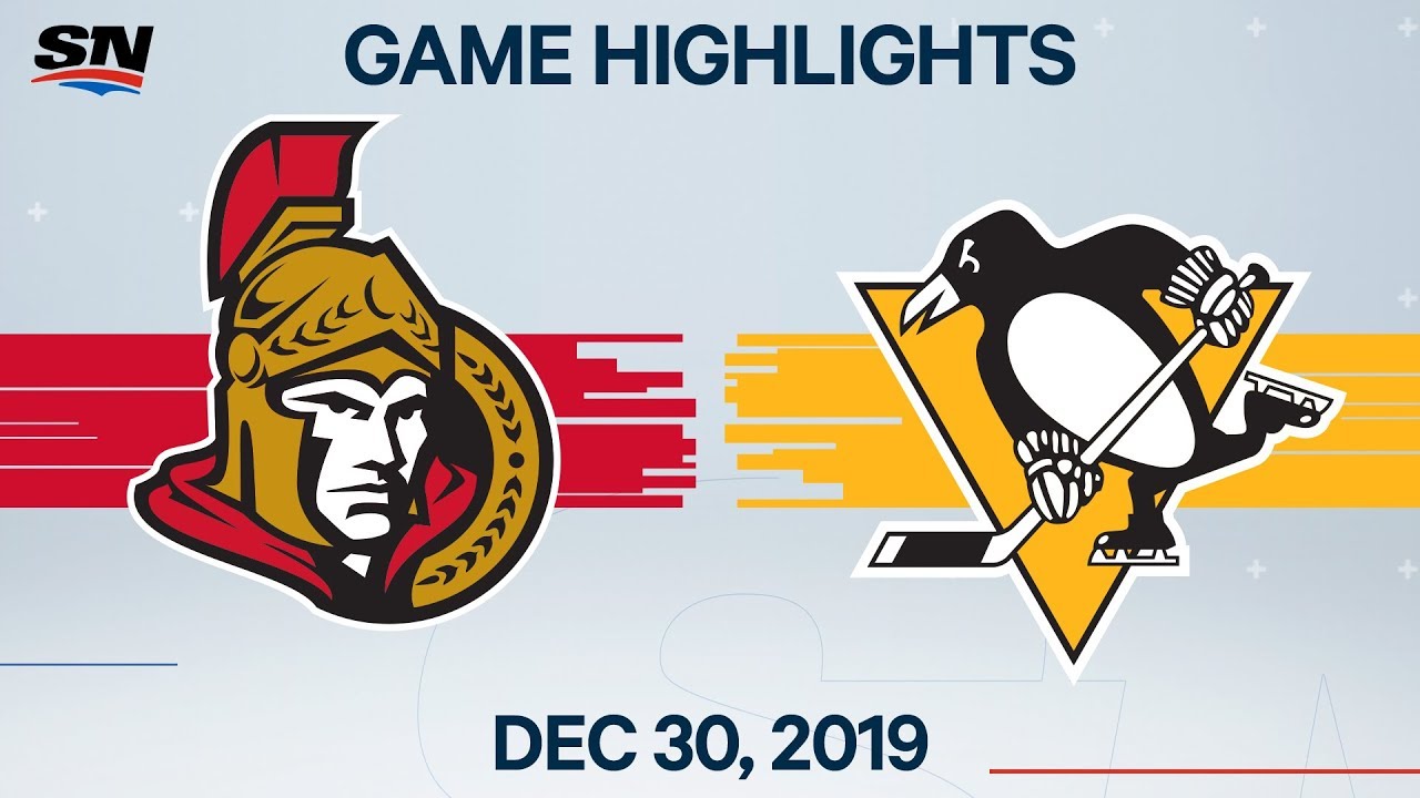 NHL Highlights | Senators vs Penguins – Dec. 30, 2019