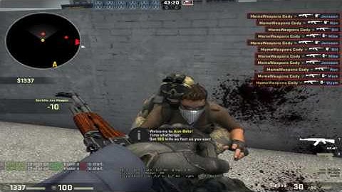 csgo aimbotz world record 13.2 seconds 100 kills