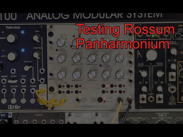 Rossum Electro Music 【Panharmonium】 Rossum Electro-Music PANHARMONIUM ( part 01 ) - YouTube