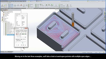 SolidCAM iMachining Getting Started - 2D Geometries: Semi-open pockets