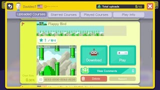 Super Mario Maker - My Super Mario Maker Level: Flappy Bird - User video