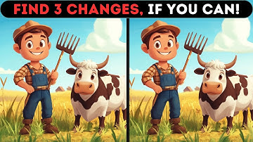 🧩【Spot the 3 Differences】 ✨Can You Find Them All? 🔍#5 | Genius Level Required 🧩