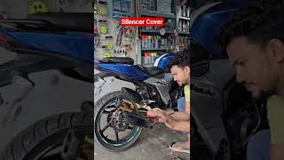 Silencer cover Apache 4v bike #foryourpage #shawon_sticker #bikelife #apache