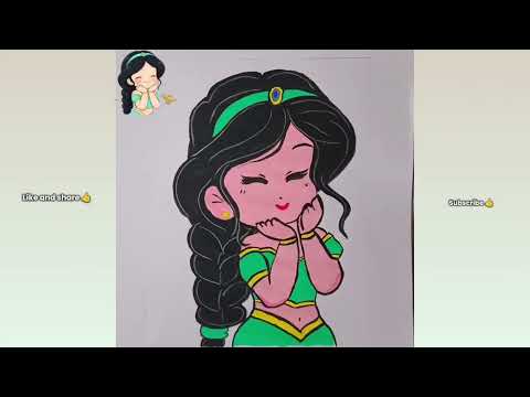 ||Part 2||Girl sketch and colouring