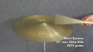 Meinl Byzance 22&quot; Jazz China Ride 2075 grams Available @ TheCymbalBoutique