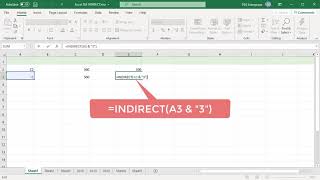 How to use INDIRECT function in Excel - Office 365