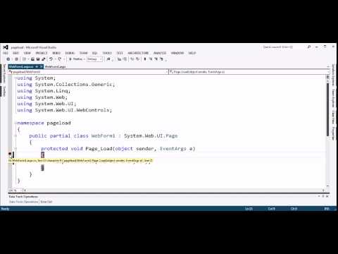 what is Page_load method in asp.net c#