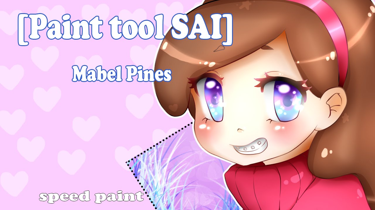 【speed paint】Mabel Pines (Gravity Falls)  mouse ...(paint tool sai)