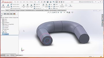 Solidworks tutorials - Sweep Intrusting Feature