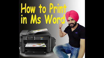 How to print in Ms Word in punjabi