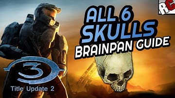 Halo 3 BRAINPAN - All 6 Skull Locations MP -  Masterchief Collection Title Update 2