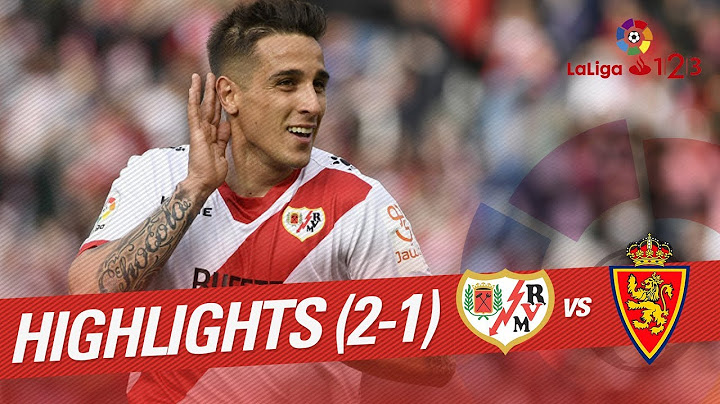 Highlights Rayo Vallecano vs Real Zaragoza (2-1)
