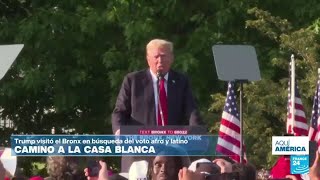 Trump: entre los tribunales en Manhattan y el Bronx por el voto afro y latino • FRANCE 24 Español