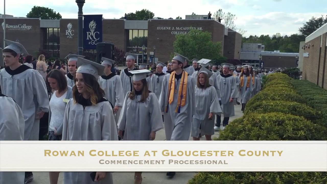 Rowan College at Gloucester County Commencement May 2016 - YouTube