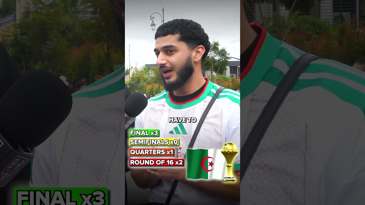 Asking Algeria fans how far they will advance in AFCON 🎤
