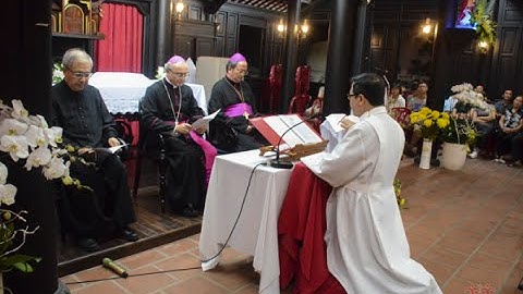 Nghi thức Tuyên xưng Đức Tin và Tuyên thệ Trung thành của Đức tân Giám mục Giuse Đỗ Mạnh Hùng