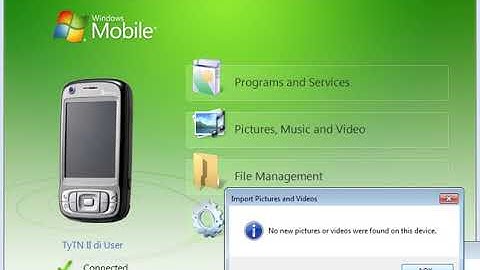 HTC TyTN II p4550 Kaiser windows mobile device center sync connect windows 7 x-64 & driver install