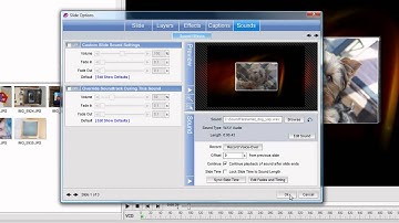 Adding Multiple Sounds to a Single Slide in ProShow Gold
