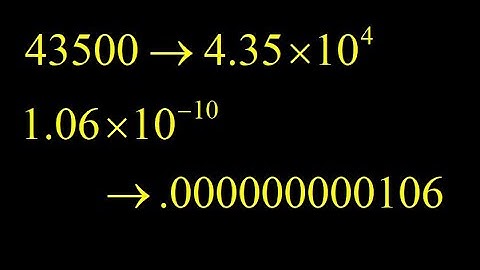 Scientific notation review:  converting between sci notation and standard form.