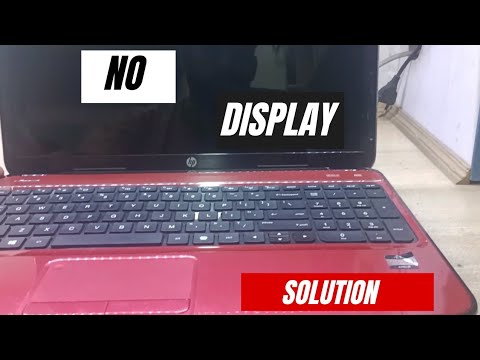Hp Laptop HP pavilion G6 Turns On But No Display Black Screen fan running Solution