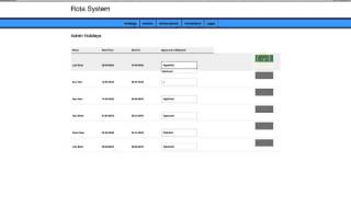 Prototype Responsive Electronic Scheduling and Holiday Booking System