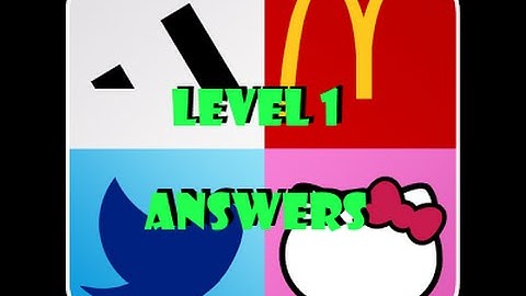 Logo quiz. Level 1 answers.