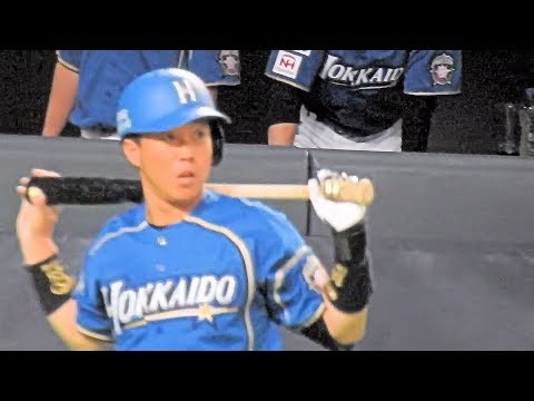 ＜2018.5.3楽天戦7回裏1アウト1、2塁＞代打・鶴岡慎也がセンターへのヒットを放ち満塁とする