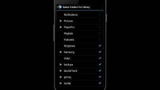 Select Media Folders in Rocket Player screenshot 1