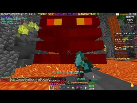 Bal boss fight in a nutshell | Hypixel Skyblock Crystal Hollows - YouTube